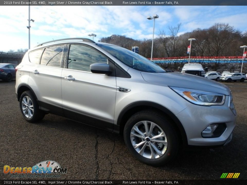 2019 Ford Escape SEL 4WD Ingot Silver / Chromite Gray/Charcoal Black Photo #9