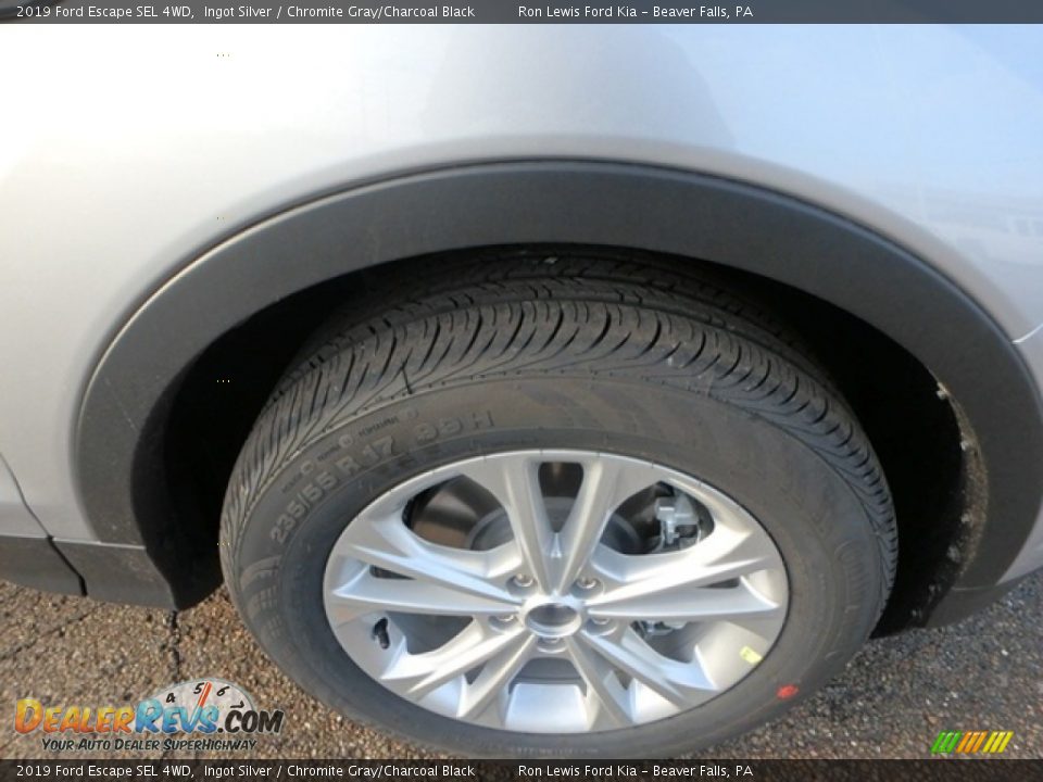 2019 Ford Escape SEL 4WD Ingot Silver / Chromite Gray/Charcoal Black Photo #10