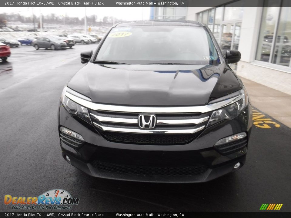 2017 Honda Pilot EX-L AWD Crystal Black Pearl / Black Photo #5