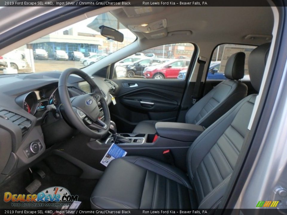 2019 Ford Escape SEL 4WD Ingot Silver / Chromite Gray/Charcoal Black Photo #11