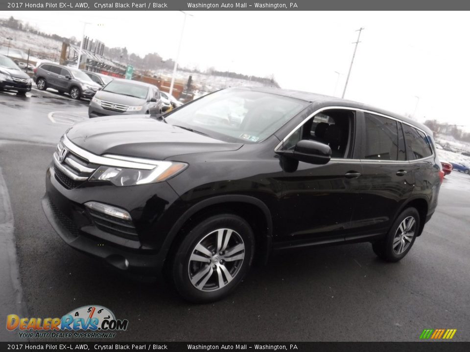 2017 Honda Pilot EX-L AWD Crystal Black Pearl / Black Photo #6