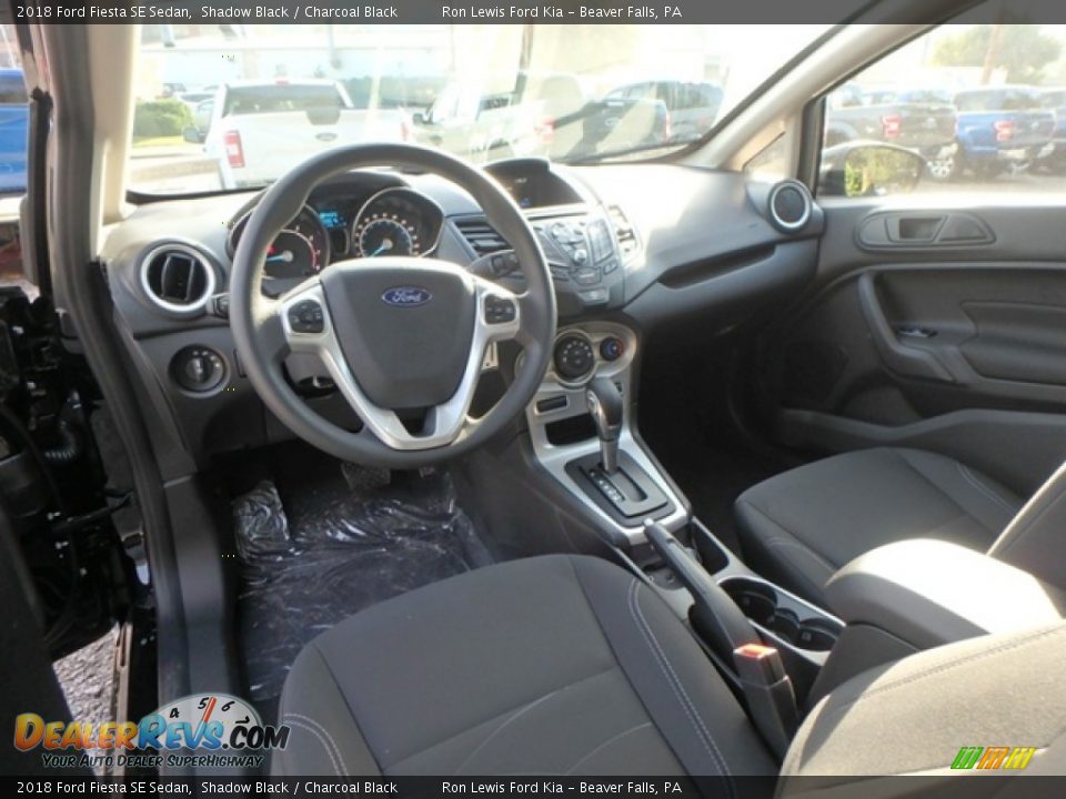 2018 Ford Fiesta SE Sedan Shadow Black / Charcoal Black Photo #12