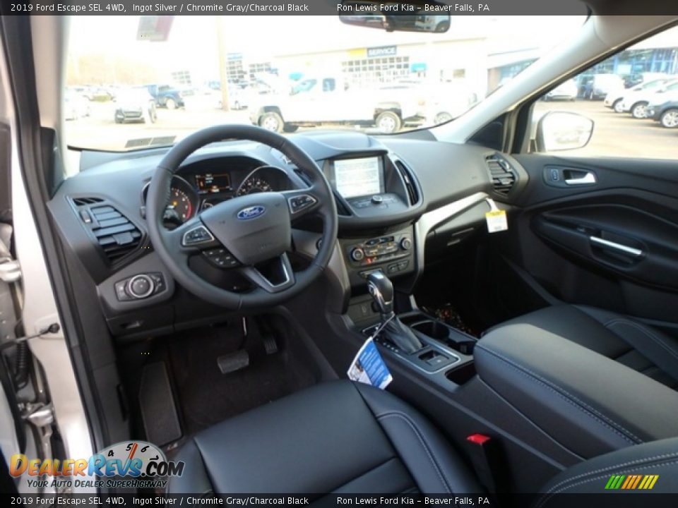 2019 Ford Escape SEL 4WD Ingot Silver / Chromite Gray/Charcoal Black Photo #13