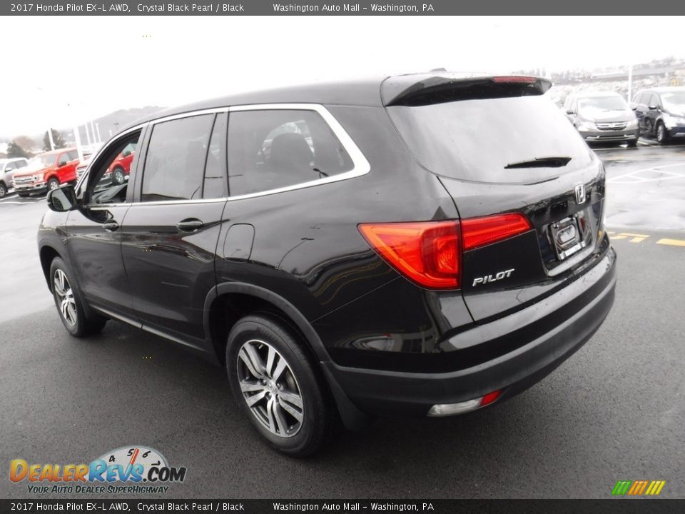 2017 Honda Pilot EX-L AWD Crystal Black Pearl / Black Photo #8