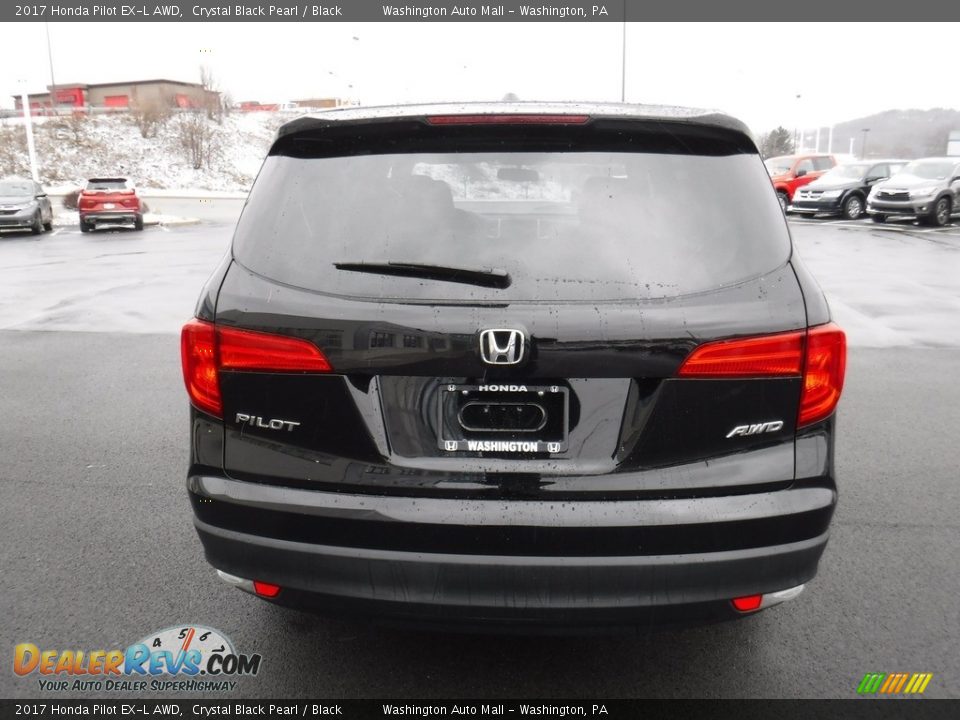 2017 Honda Pilot EX-L AWD Crystal Black Pearl / Black Photo #9