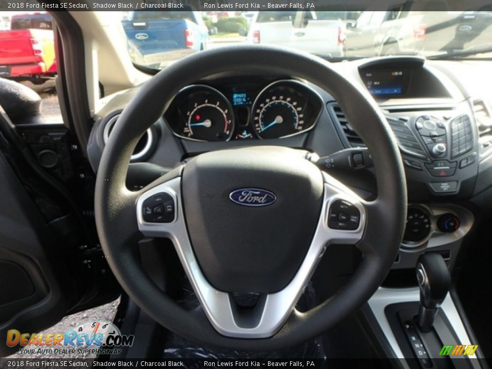 2018 Ford Fiesta SE Sedan Shadow Black / Charcoal Black Photo #16