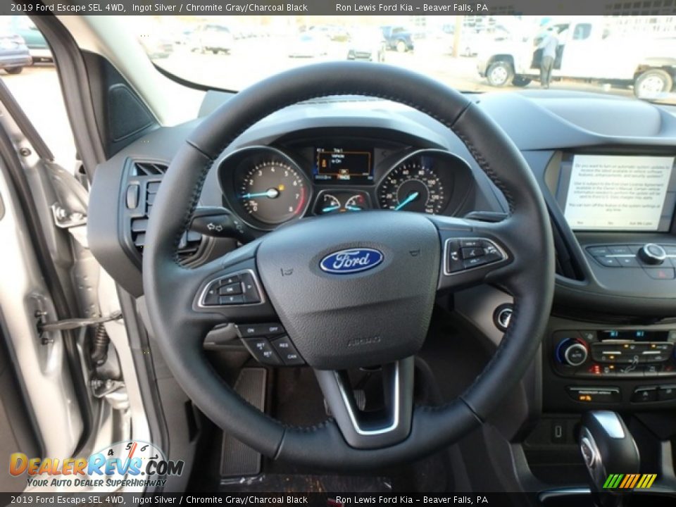 2019 Ford Escape SEL 4WD Ingot Silver / Chromite Gray/Charcoal Black Photo #17