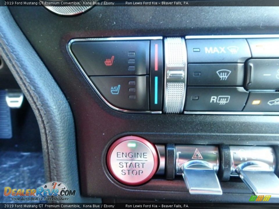 Controls of 2019 Ford Mustang GT Premium Convertible Photo #19