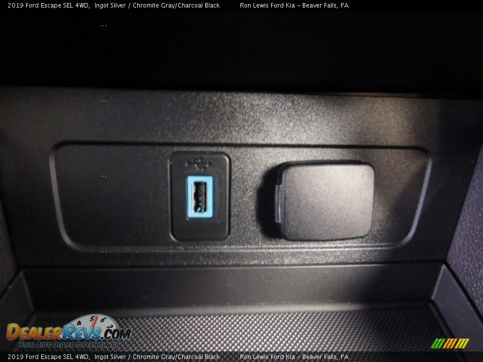2019 Ford Escape SEL 4WD Ingot Silver / Chromite Gray/Charcoal Black Photo #19
