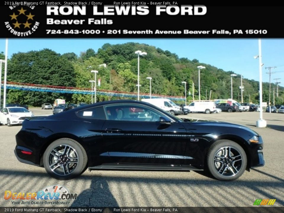 2019 Ford Mustang GT Fastback Shadow Black / Ebony Photo #1