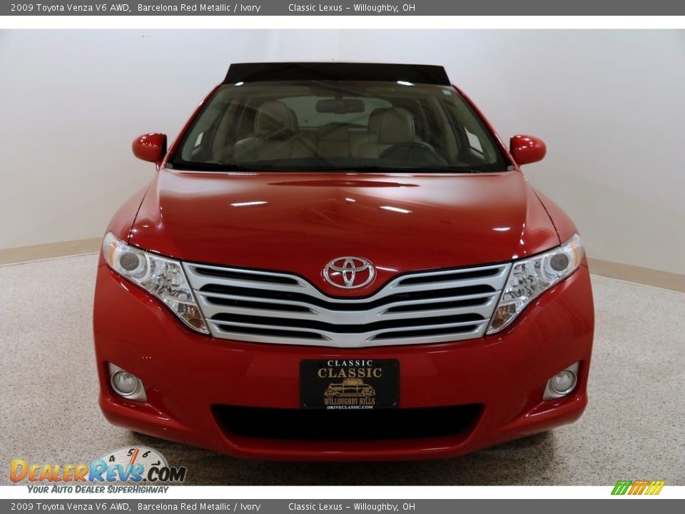 2009 Toyota Venza V6 AWD Barcelona Red Metallic / Ivory Photo #2