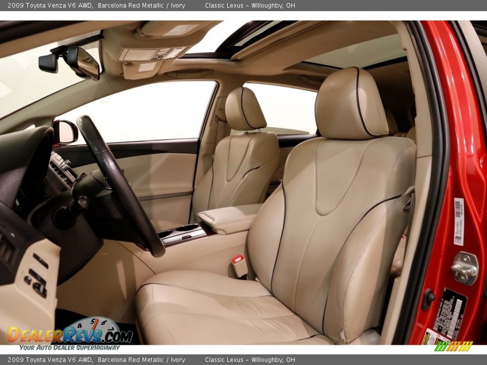 2009 Toyota Venza V6 AWD Barcelona Red Metallic / Ivory Photo #6