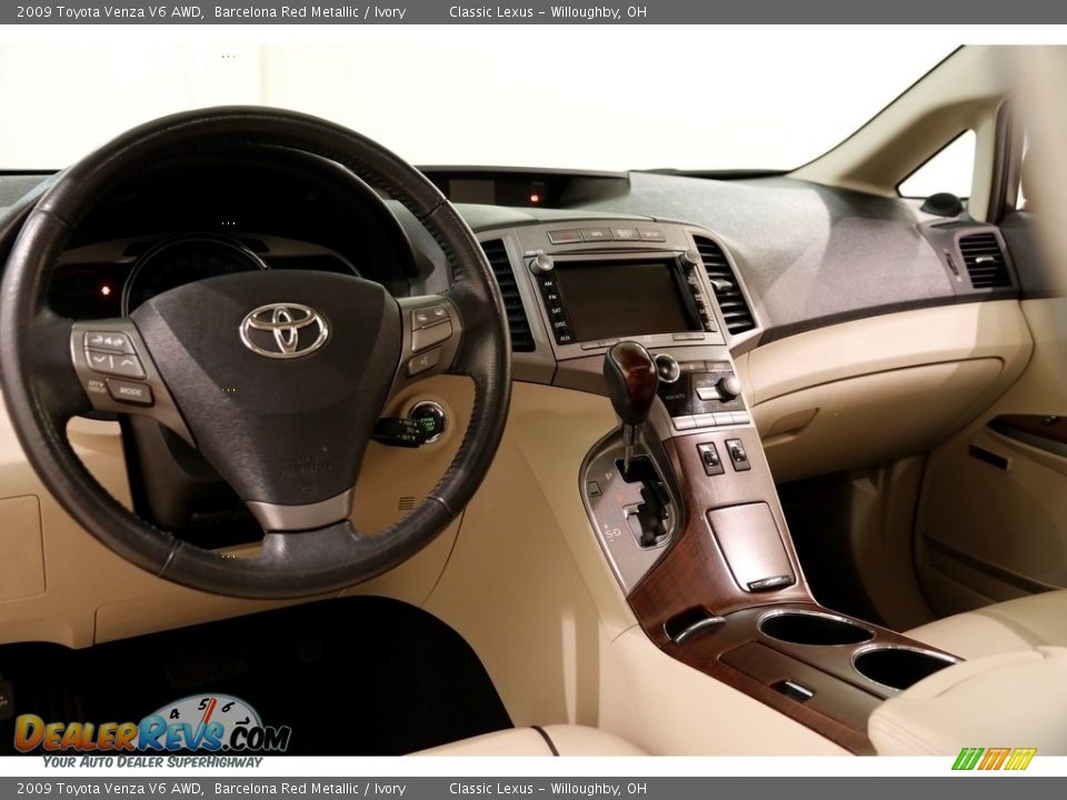2009 Toyota Venza V6 AWD Barcelona Red Metallic / Ivory Photo #7