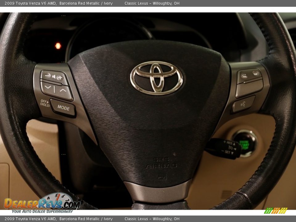 2009 Toyota Venza V6 AWD Barcelona Red Metallic / Ivory Photo #8