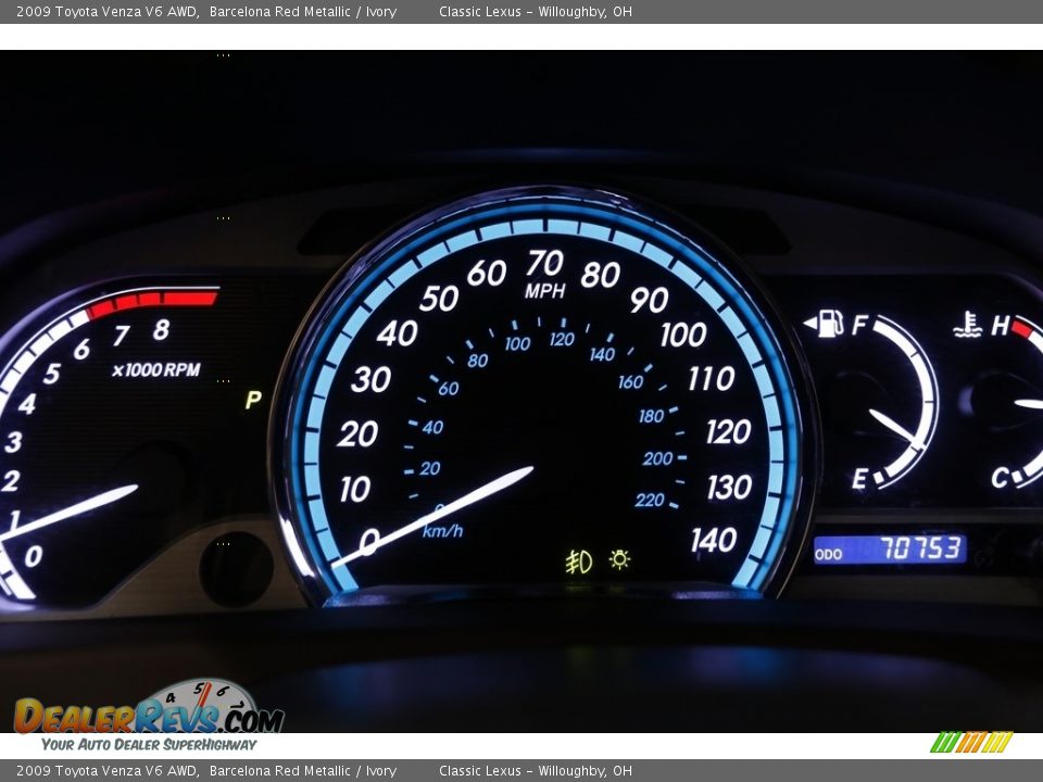 2009 Toyota Venza V6 AWD Barcelona Red Metallic / Ivory Photo #9
