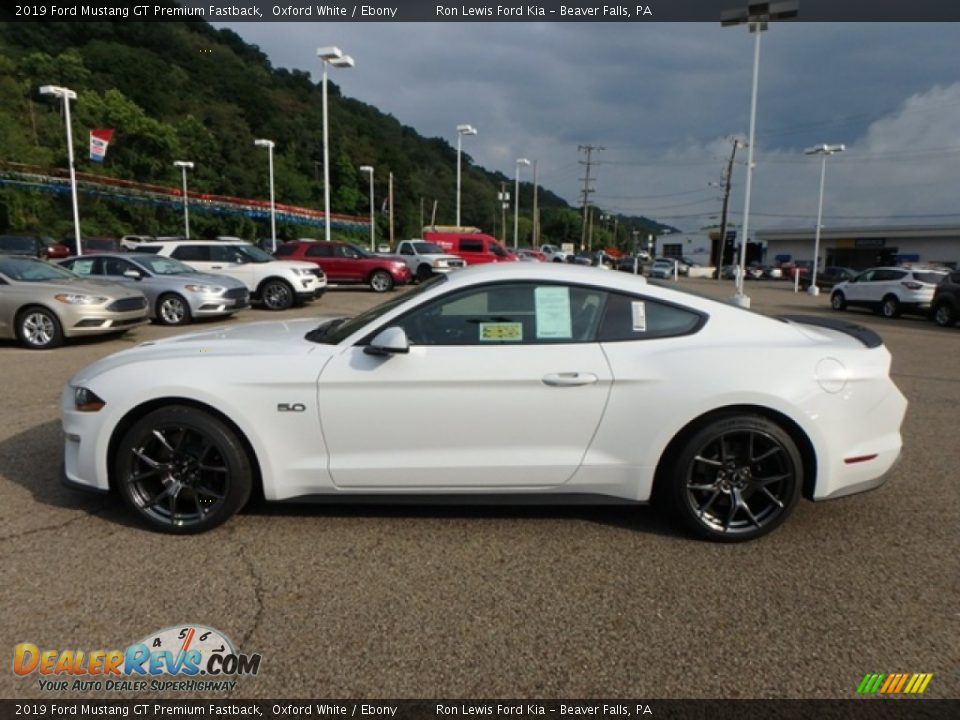 2019 Ford Mustang GT Premium Fastback Oxford White / Ebony Photo #5