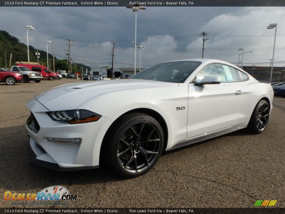 2019 Ford Mustang GT Premium Fastback Oxford White / Ebony Photo #6