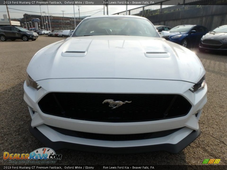 2019 Ford Mustang GT Premium Fastback Oxford White / Ebony Photo #7