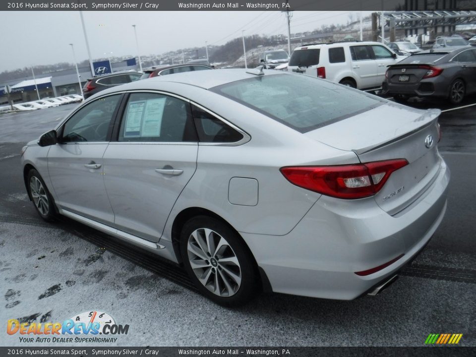 2016 Hyundai Sonata Sport Symphony Silver / Gray Photo #7