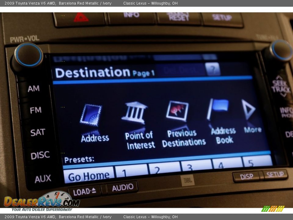 2009 Toyota Venza V6 AWD Barcelona Red Metallic / Ivory Photo #13