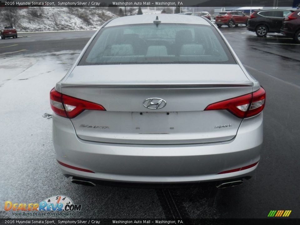 2016 Hyundai Sonata Sport Symphony Silver / Gray Photo #8