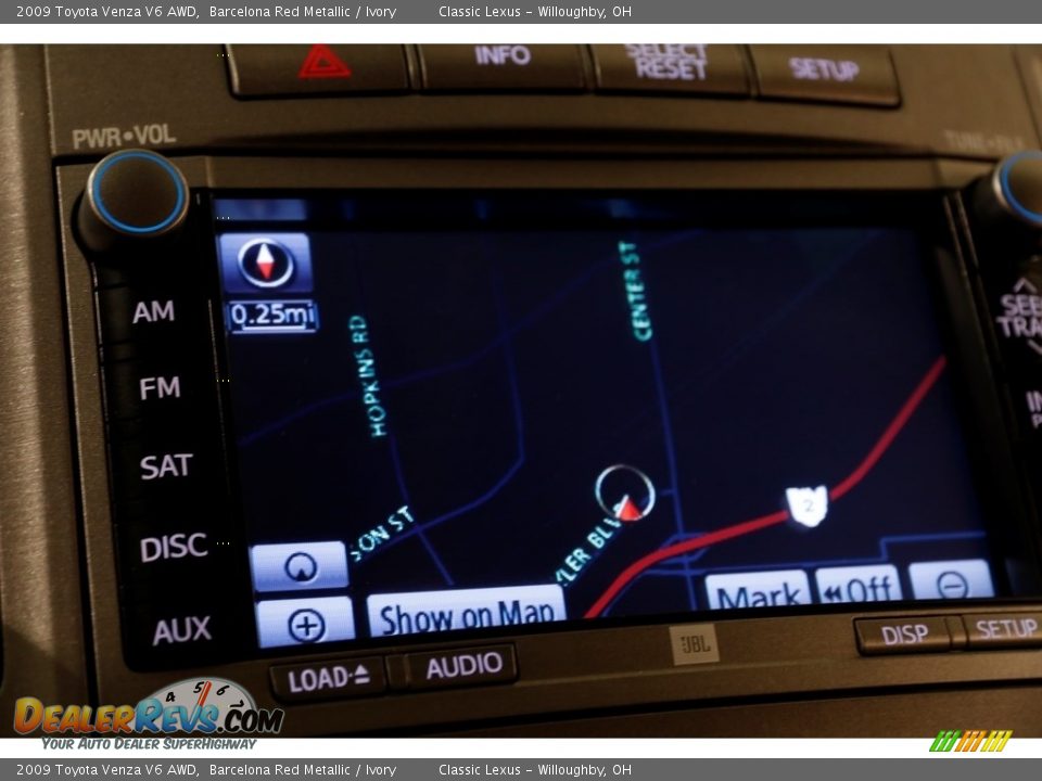 2009 Toyota Venza V6 AWD Barcelona Red Metallic / Ivory Photo #14