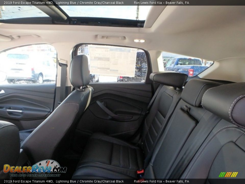 2019 Ford Escape Titanium 4WD Lightning Blue / Chromite Gray/Charcoal Black Photo #12