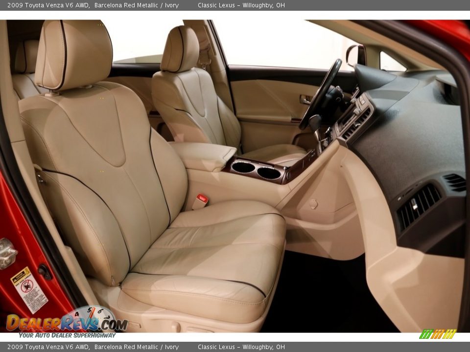 2009 Toyota Venza V6 AWD Barcelona Red Metallic / Ivory Photo #18