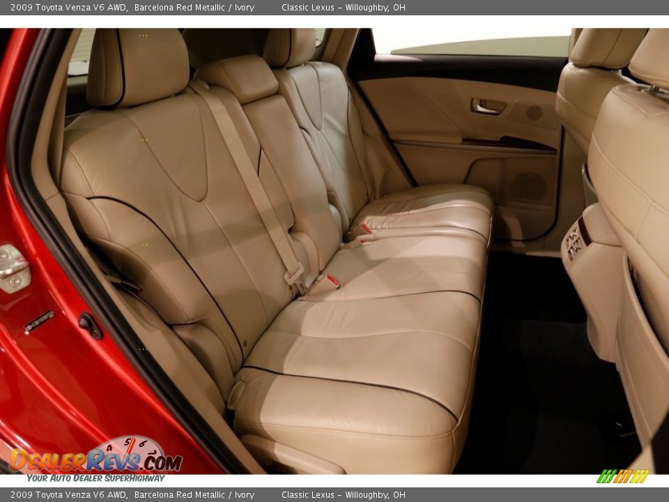 2009 Toyota Venza V6 AWD Barcelona Red Metallic / Ivory Photo #19
