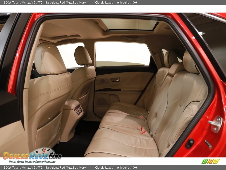 2009 Toyota Venza V6 AWD Barcelona Red Metallic / Ivory Photo #20