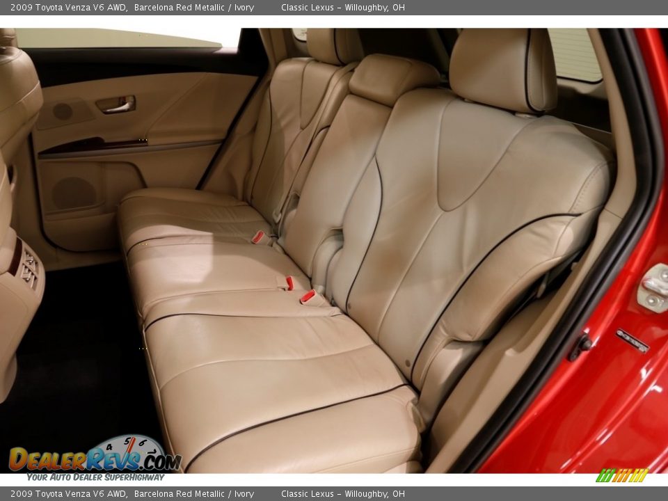 2009 Toyota Venza V6 AWD Barcelona Red Metallic / Ivory Photo #21