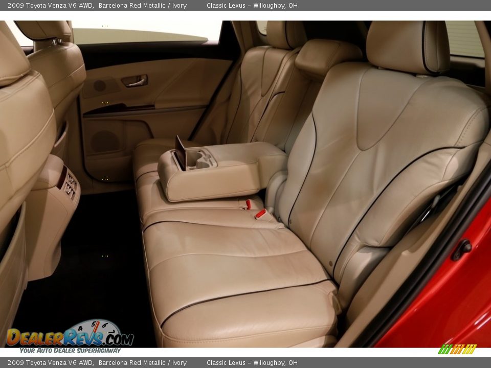 2009 Toyota Venza V6 AWD Barcelona Red Metallic / Ivory Photo #22