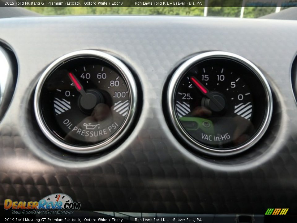 2019 Ford Mustang GT Premium Fastback Oxford White / Ebony Photo #20