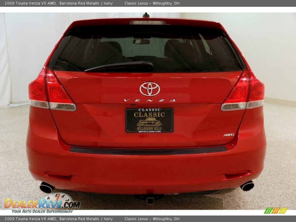 2009 Toyota Venza V6 AWD Barcelona Red Metallic / Ivory Photo #23