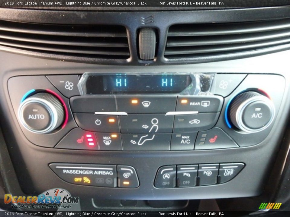 2019 Ford Escape Titanium 4WD Lightning Blue / Chromite Gray/Charcoal Black Photo #19