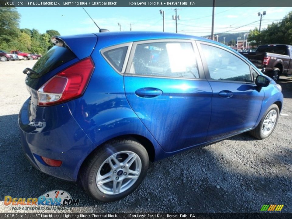 2018 Ford Fiesta SE Hatchback Lightning Blue / Charcoal Black Photo #2