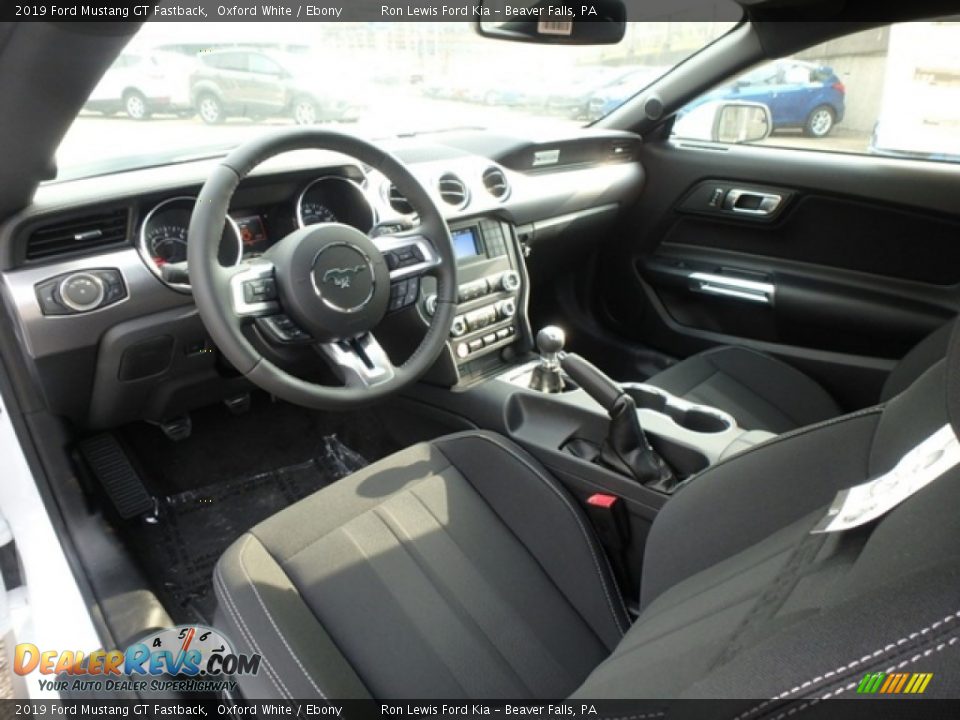 2019 Ford Mustang GT Fastback Oxford White / Ebony Photo #13