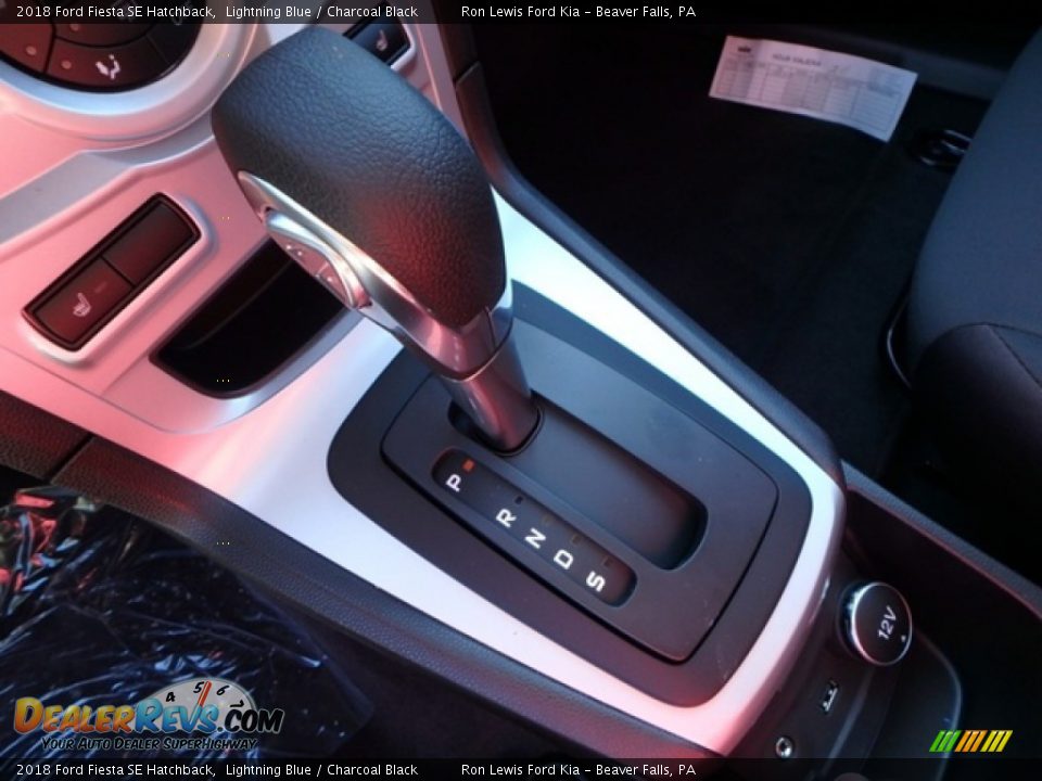 2018 Ford Fiesta SE Hatchback Lightning Blue / Charcoal Black Photo #17