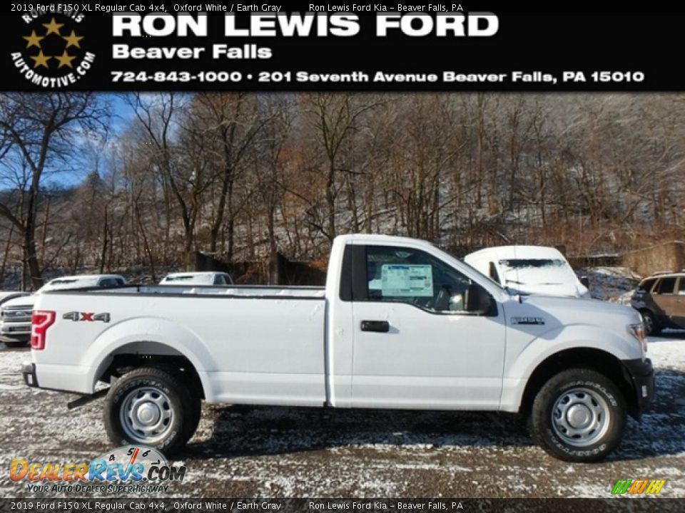 2019 Ford F150 XL Regular Cab 4x4 Oxford White / Earth Gray Photo #1