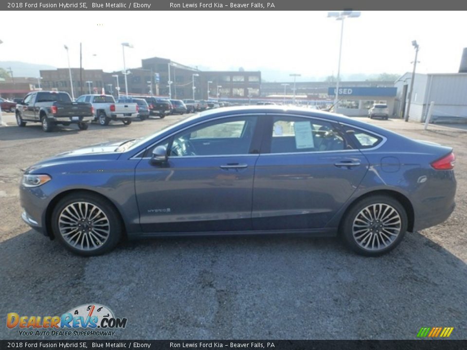 2018 Ford Fusion Hybrid SE Blue Metallic / Ebony Photo #5