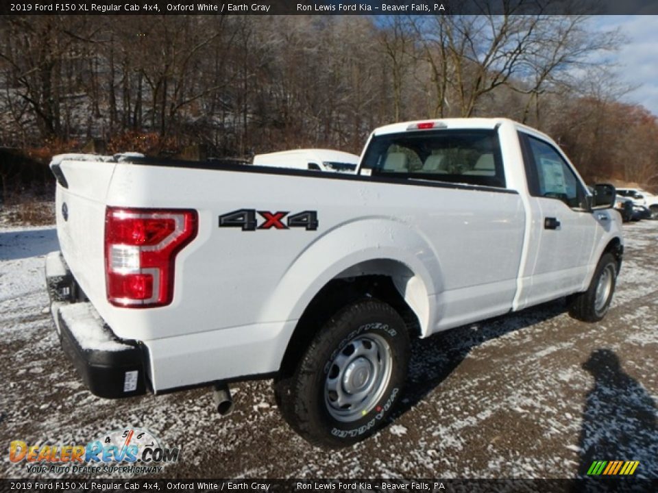 2019 Ford F150 XL Regular Cab 4x4 Oxford White / Earth Gray Photo #4