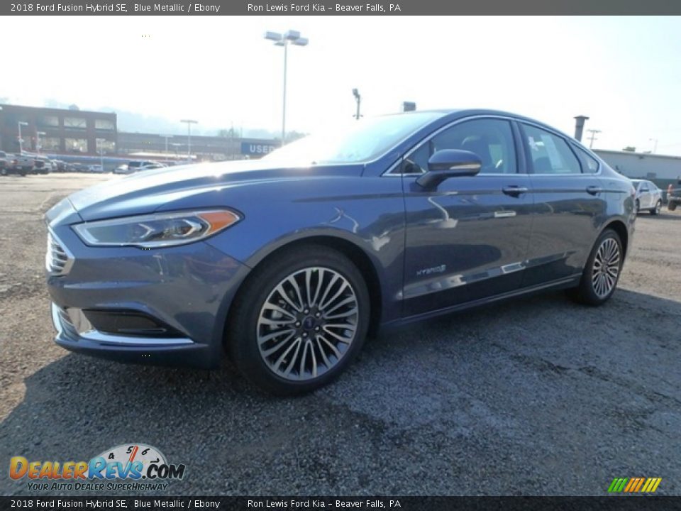2018 Ford Fusion Hybrid SE Blue Metallic / Ebony Photo #6
