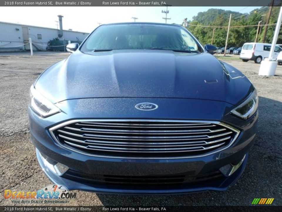 2018 Ford Fusion Hybrid SE Blue Metallic / Ebony Photo #7