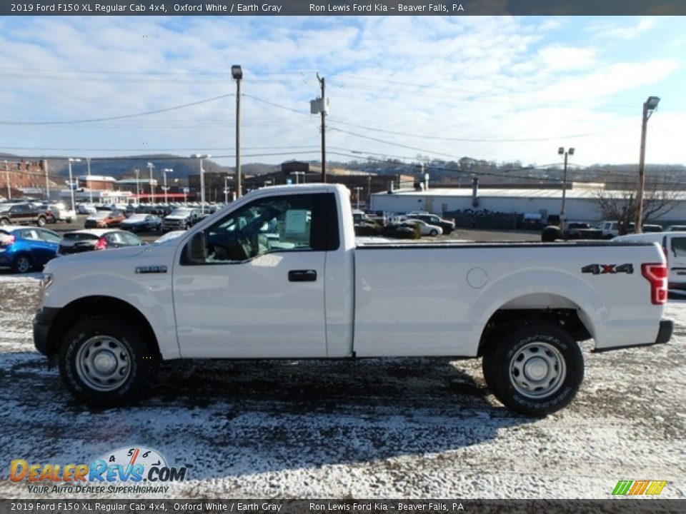 2019 Ford F150 XL Regular Cab 4x4 Oxford White / Earth Gray Photo #7