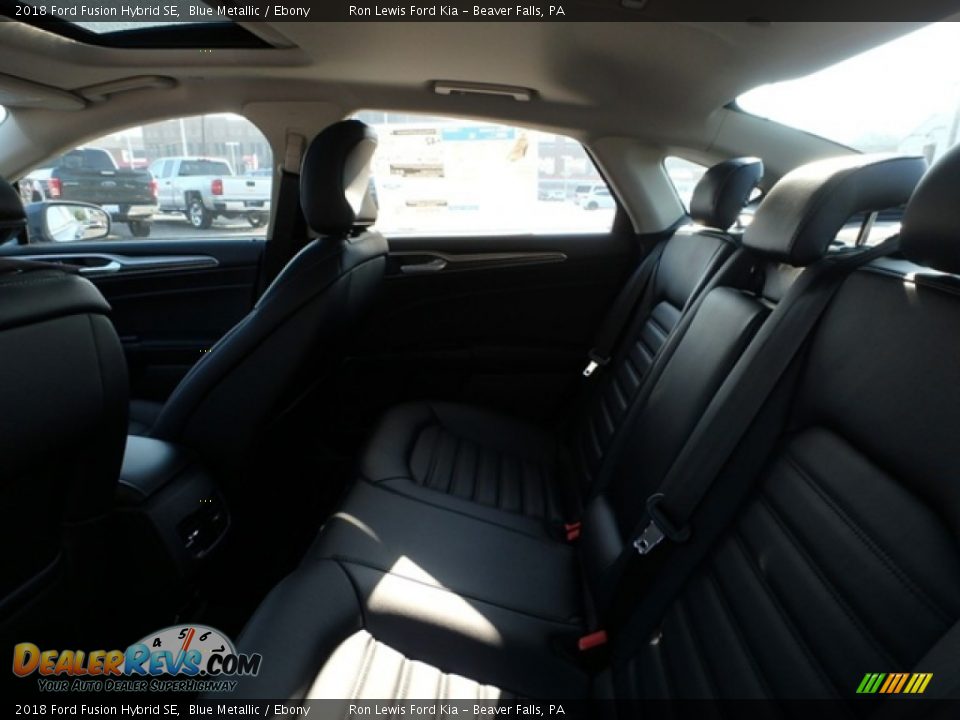 2018 Ford Fusion Hybrid SE Blue Metallic / Ebony Photo #11