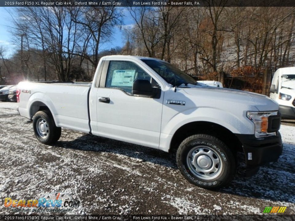 2019 Ford F150 XL Regular Cab 4x4 Oxford White / Earth Gray Photo #10