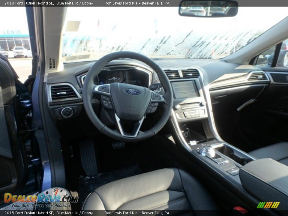2018 Ford Fusion Hybrid SE Blue Metallic / Ebony Photo #12