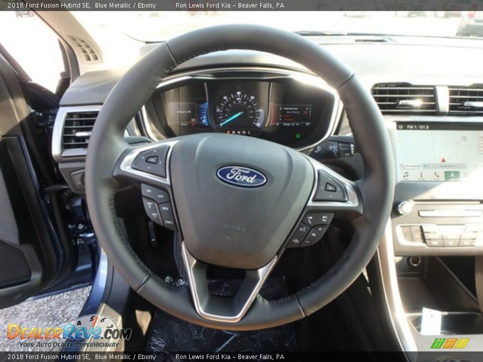 2018 Ford Fusion Hybrid SE Blue Metallic / Ebony Photo #17