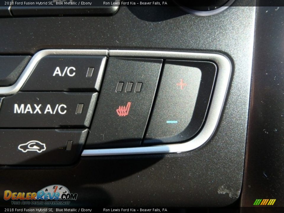 2018 Ford Fusion Hybrid SE Blue Metallic / Ebony Photo #18