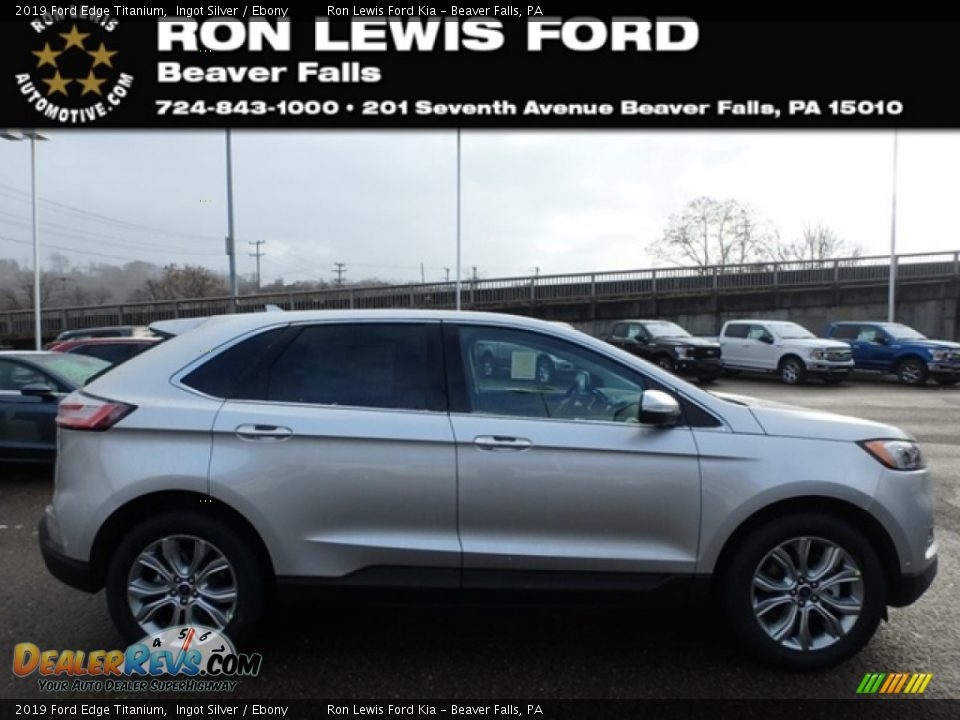 2019 Ford Edge Titanium Ingot Silver / Ebony Photo #1